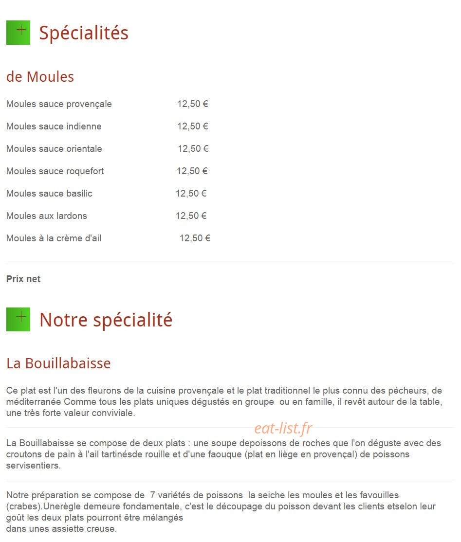 Chez Richard — carte page 2