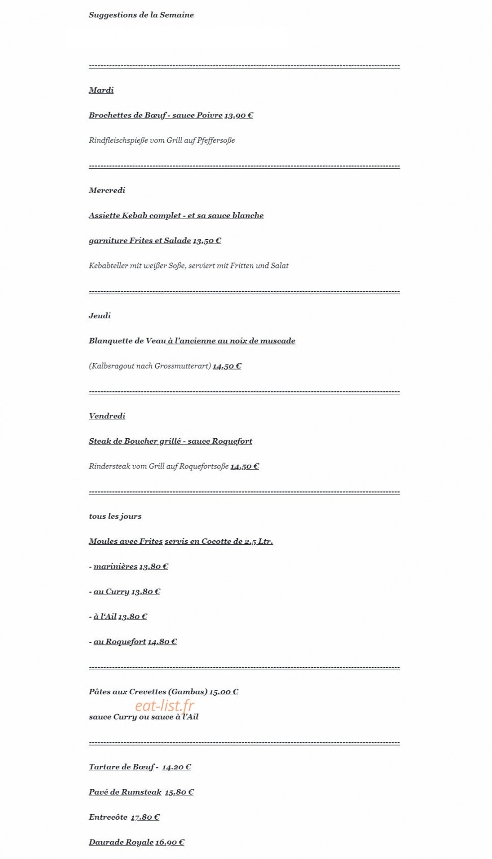 Club Frederick — carte page 1