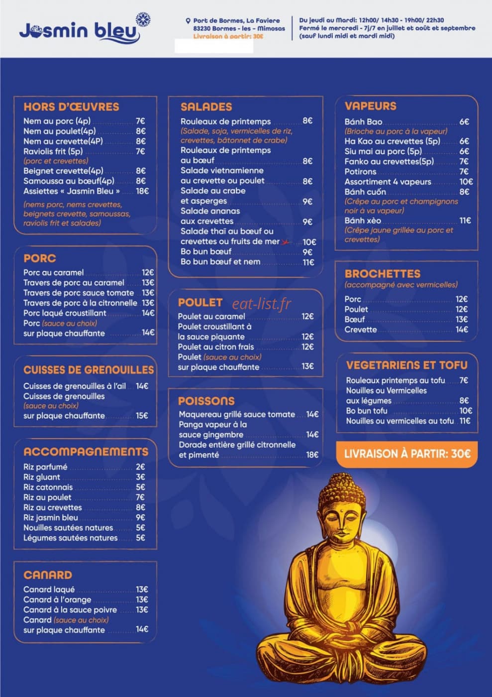 Jasmin Bleue — carte page 2