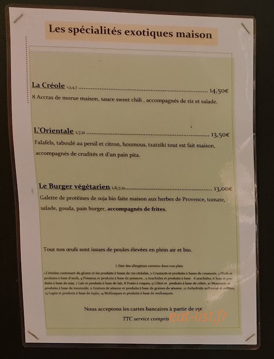 L'Hibiscus — carte page 1