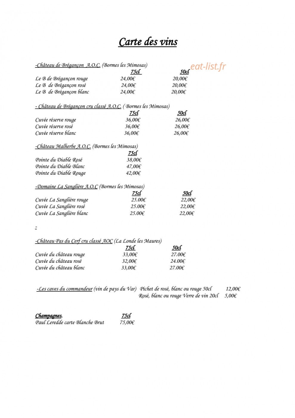 L'Olivier — carte page 2