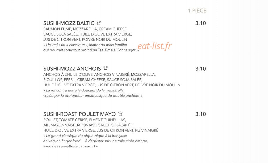 Le Marrakech — carte page 17