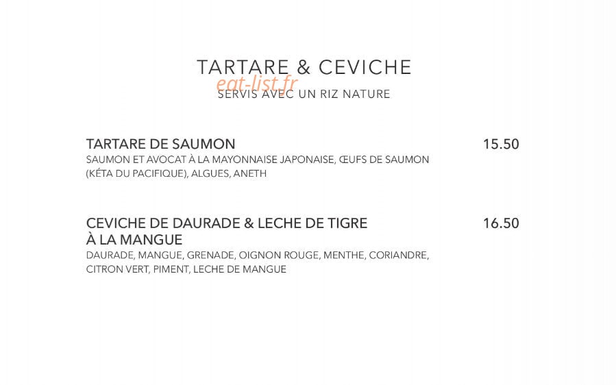 Le Marrakech — carte page 29