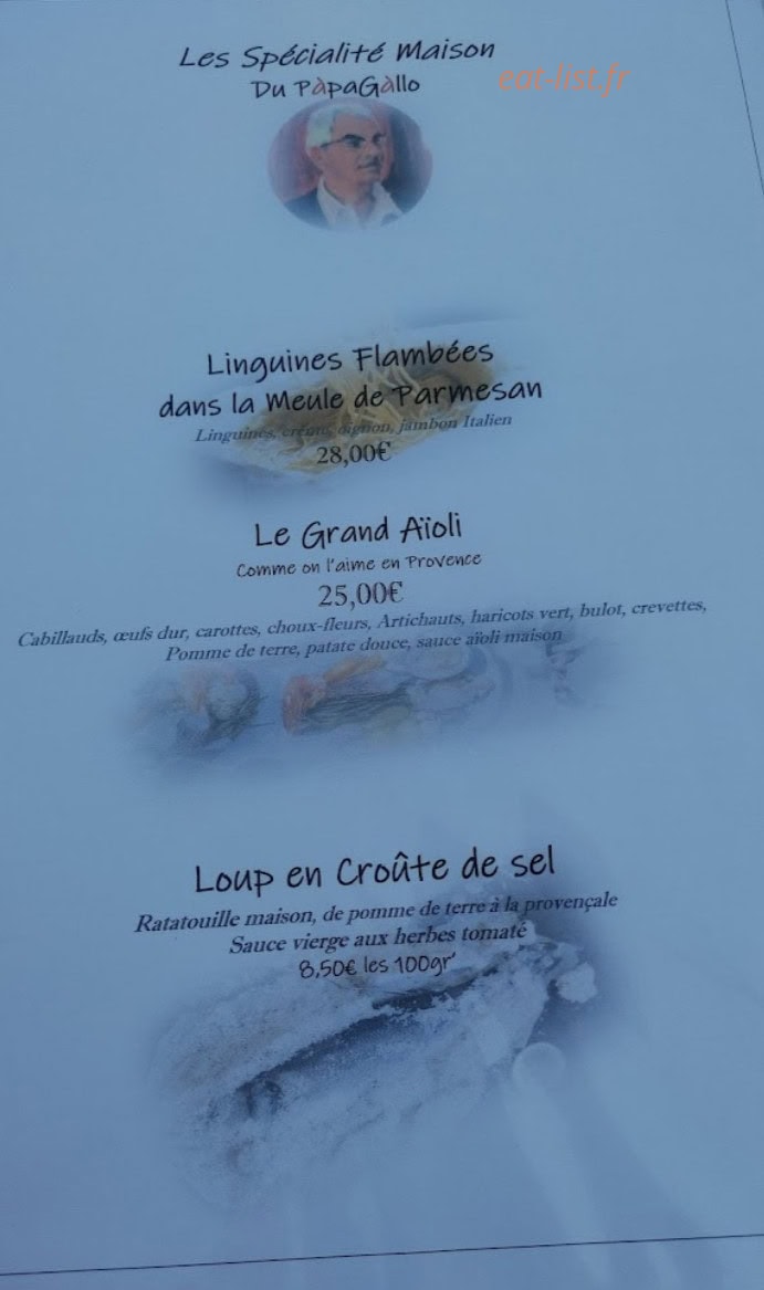 Le PàpaGàllo — carte page 3