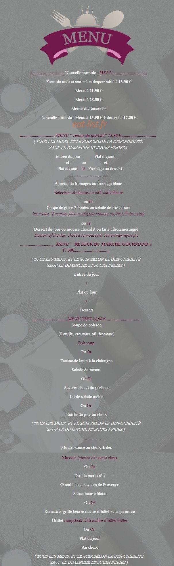 Le Tify — carte page 1