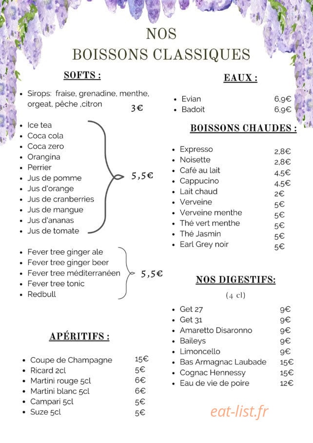 Mimosas sur le Toit — carte page 5