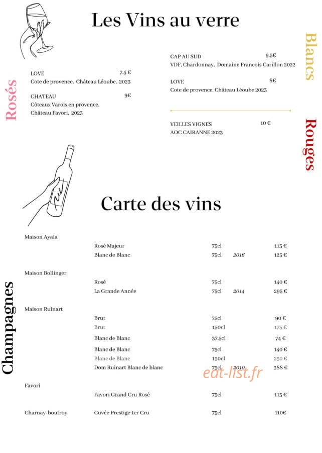 Mimosas sur le Toit — carte page 12