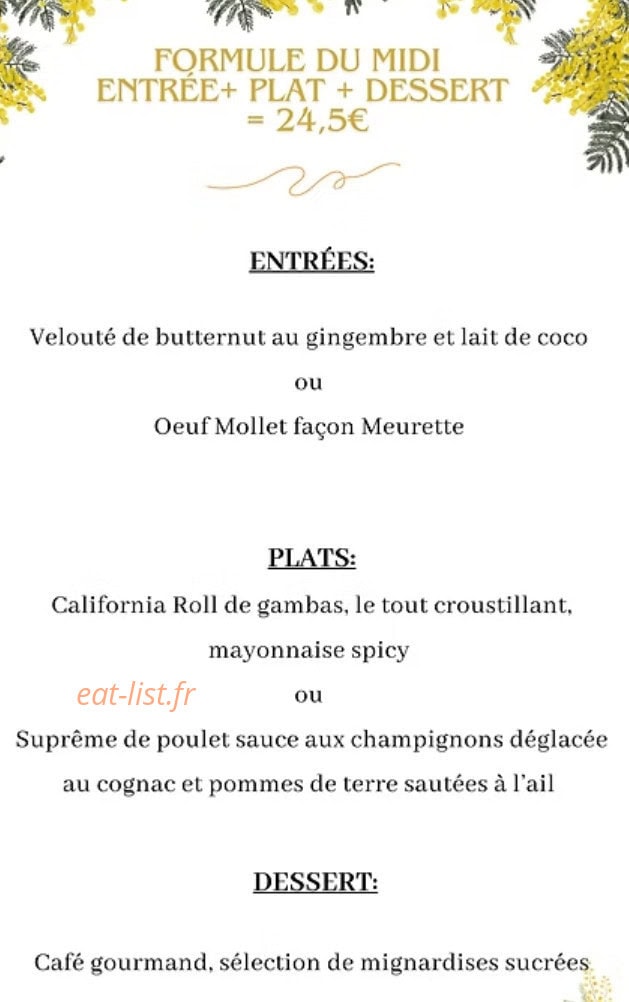 Mimosas sur le Toit — carte page 3