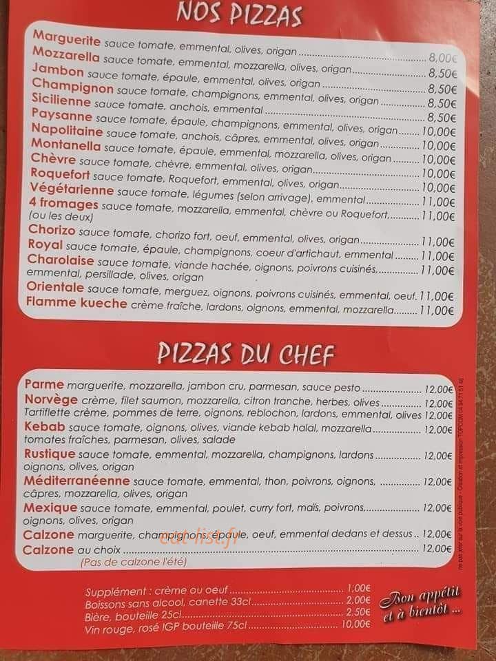 Pizza Vénitienne — carte page 2