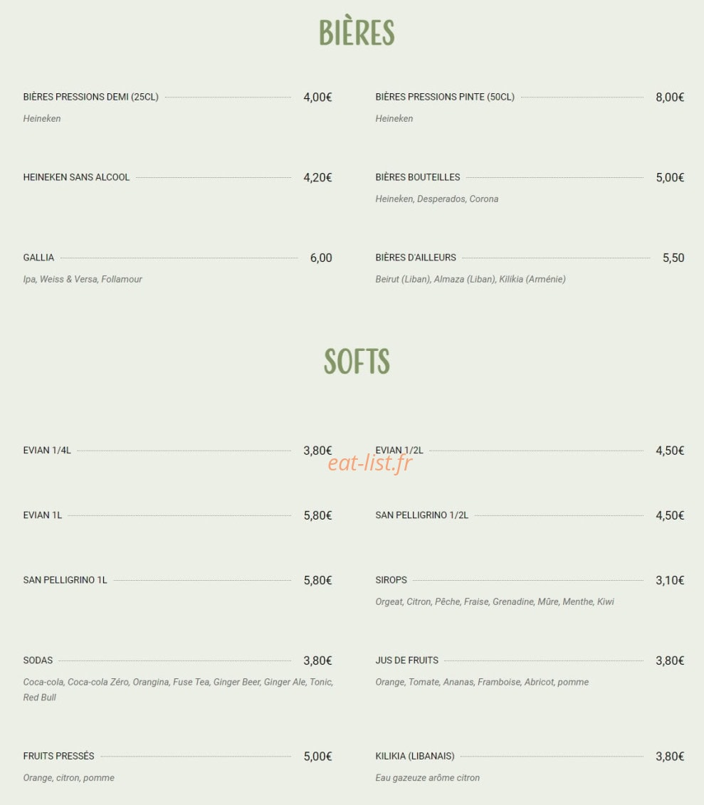 Bekaa — carte page 7