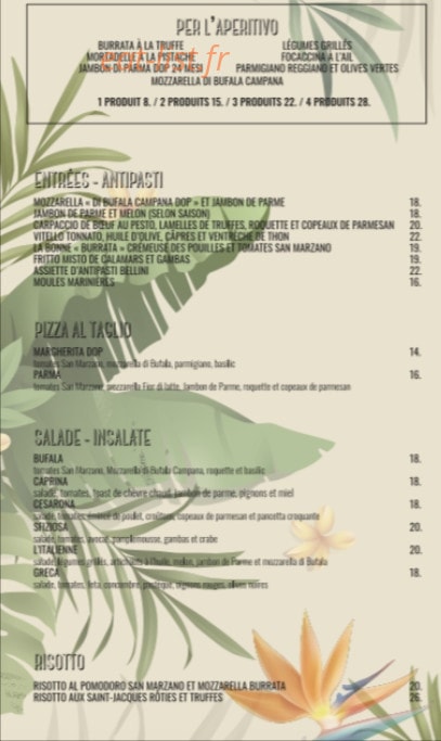 Bellini Plage — carte page 1