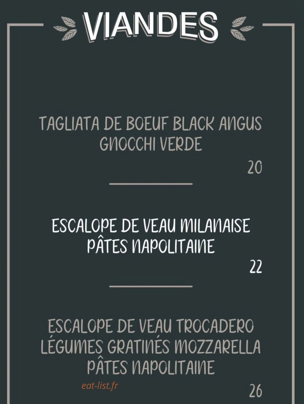 Chez Toto — carte page 3