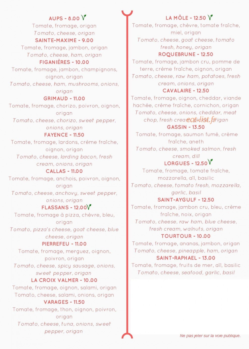 Cros du Mouton — carte page 6