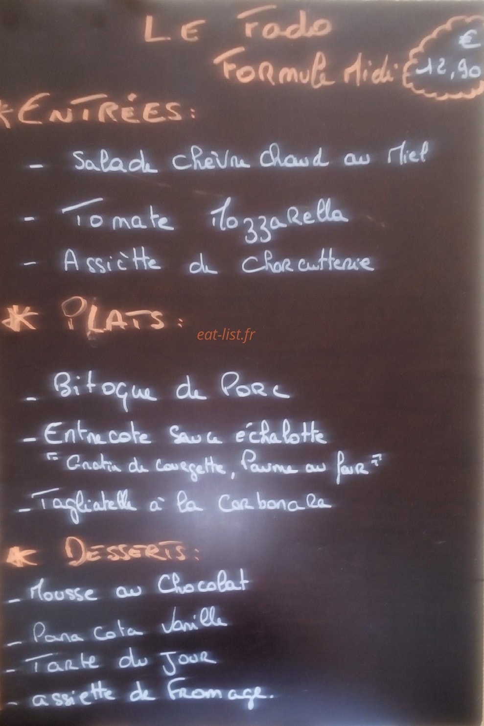 Fado — carte page 1