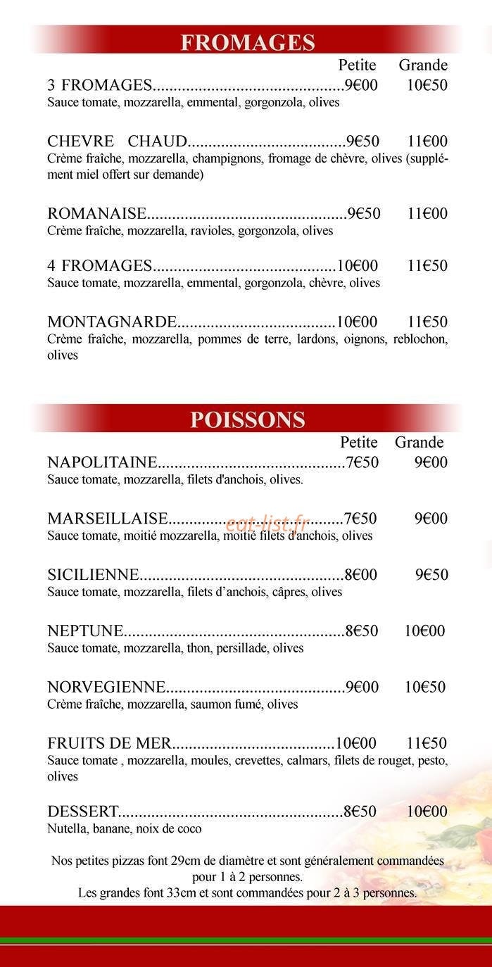 Heraclea Pizza — carte page 3