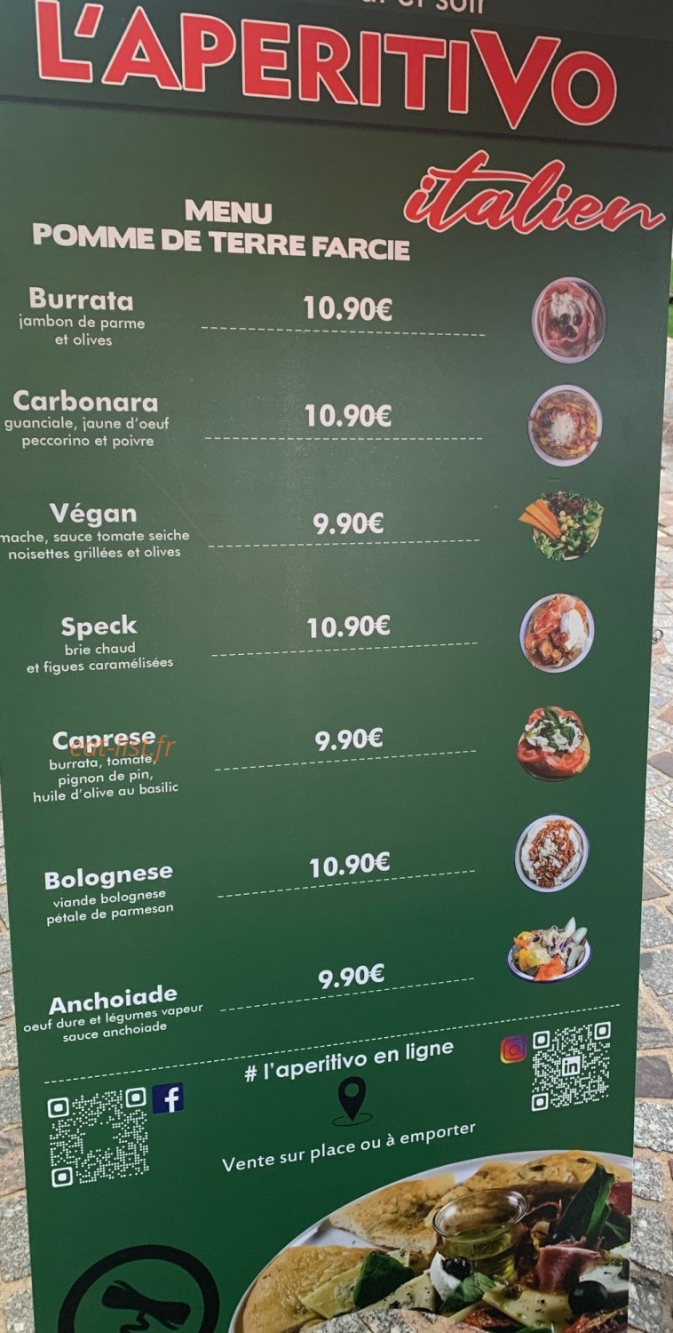 L'Aperitivo — carte page 2