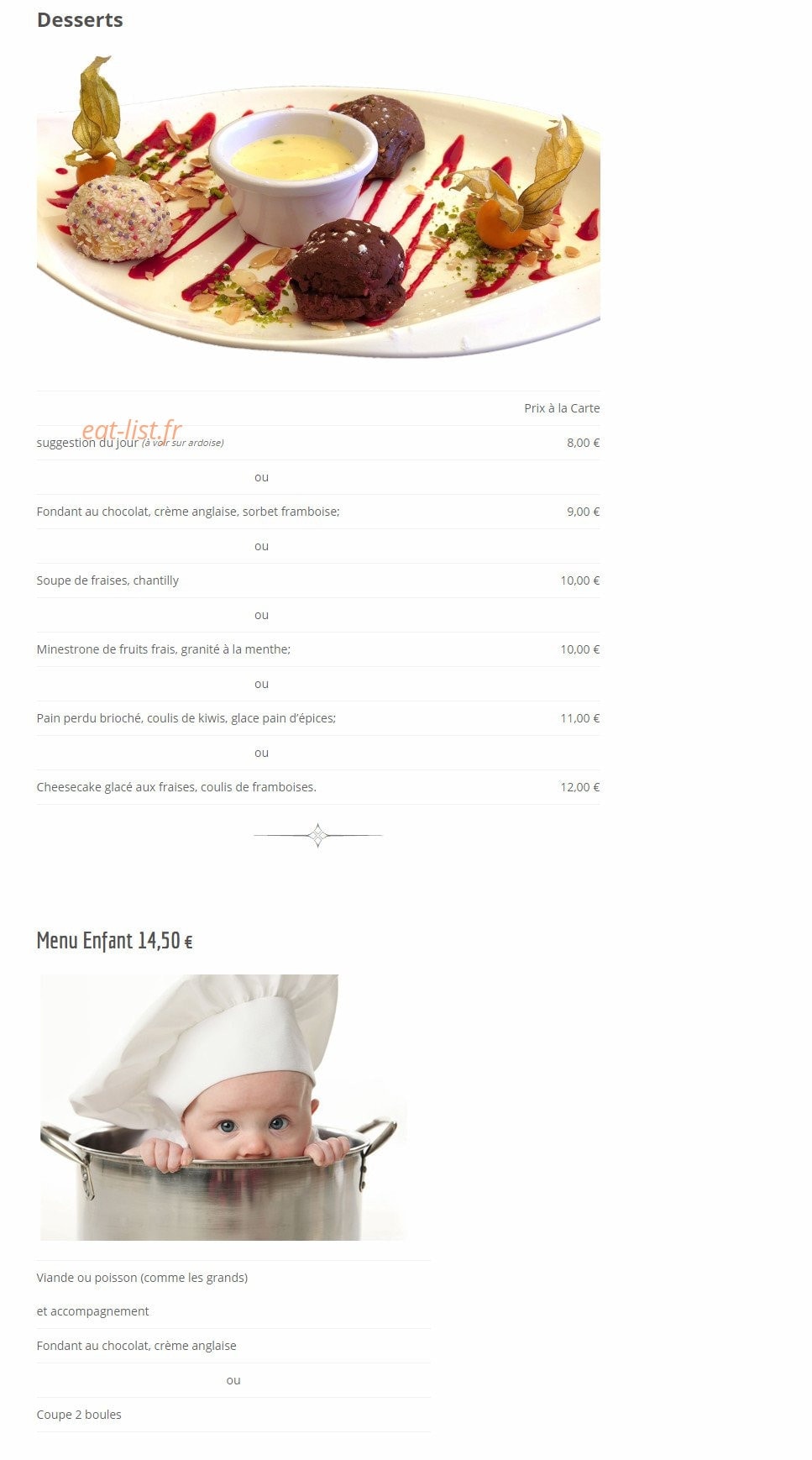 LC Caffe — carte page 3
