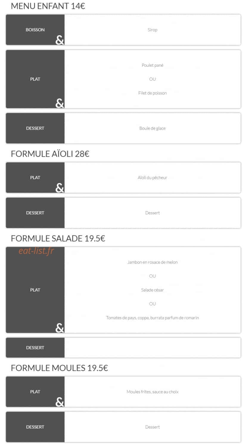 Le comptoir des saveurs — carte page 4