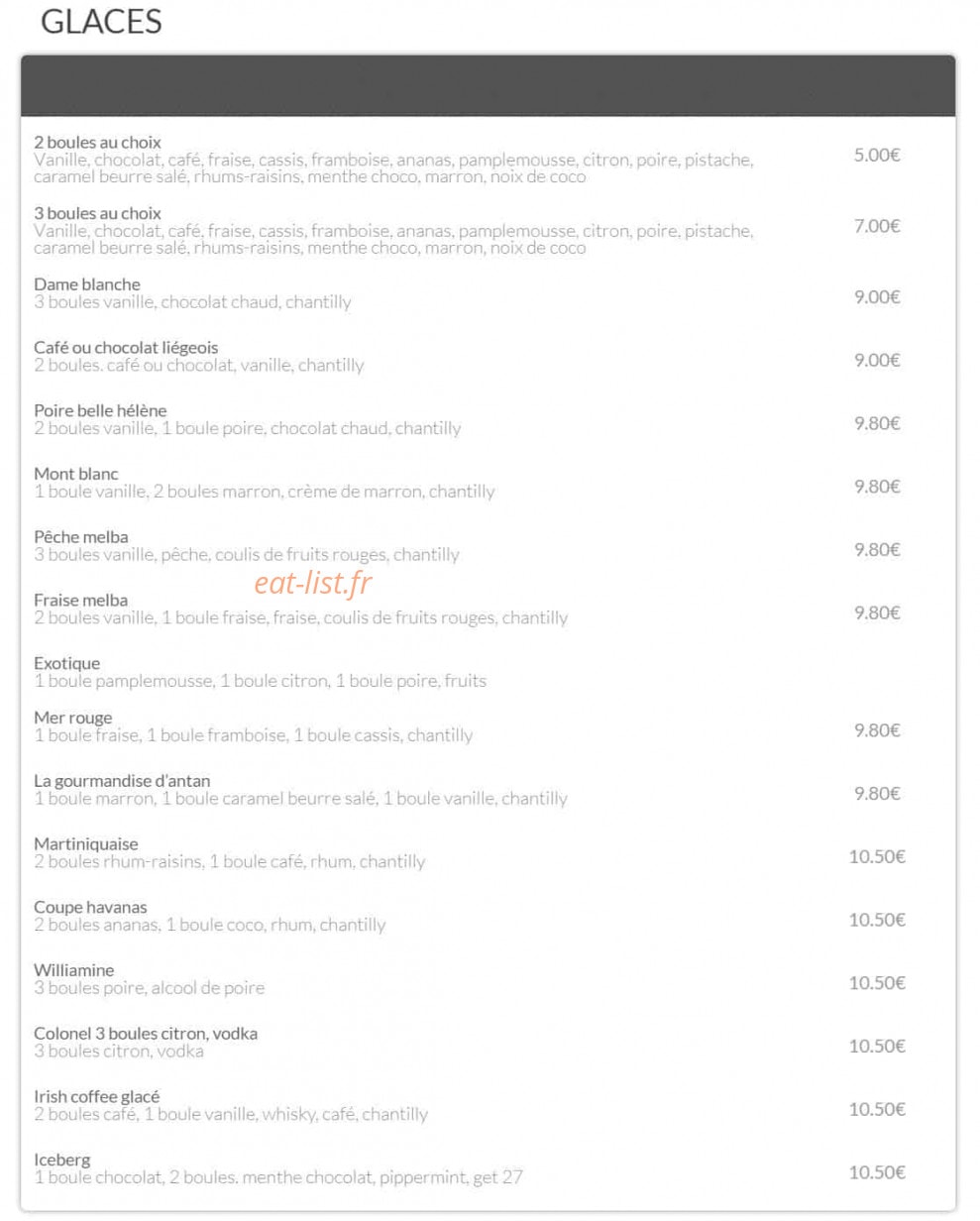 Le comptoir des saveurs — carte page 3