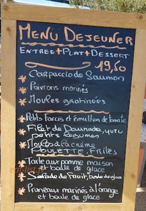 Le Dolce Mare — carte page 1
