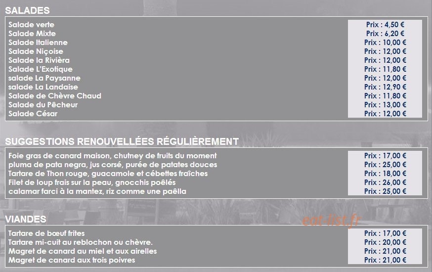 Le Pizzaiole — carte page 3