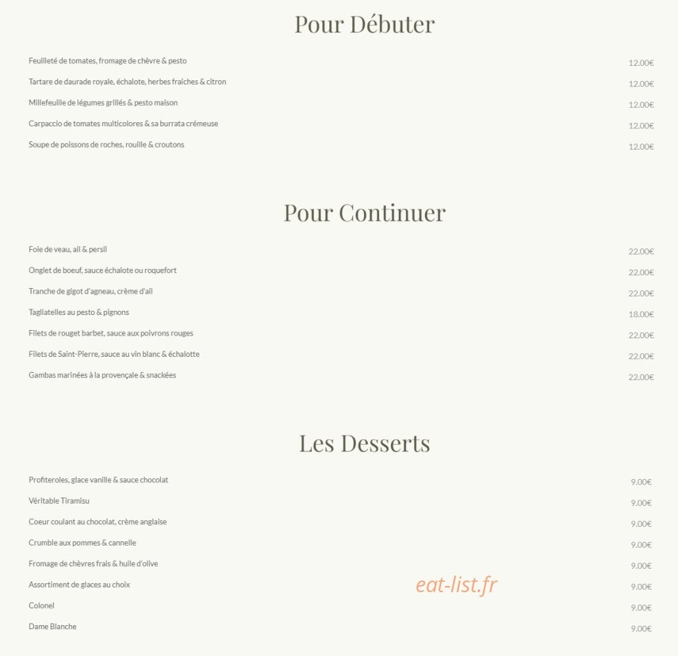 Les Oliviers — carte page 1