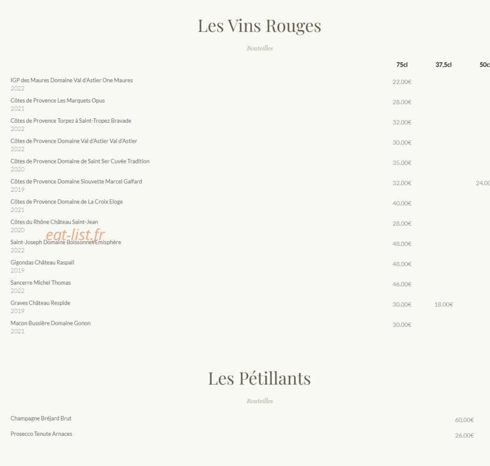 Les Oliviers — carte page 4