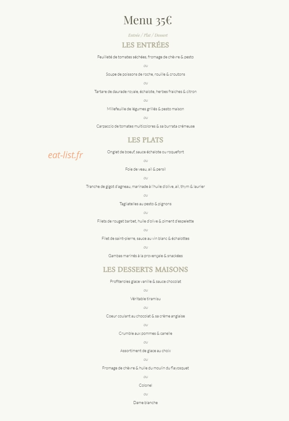 Les Oliviers — carte page 6