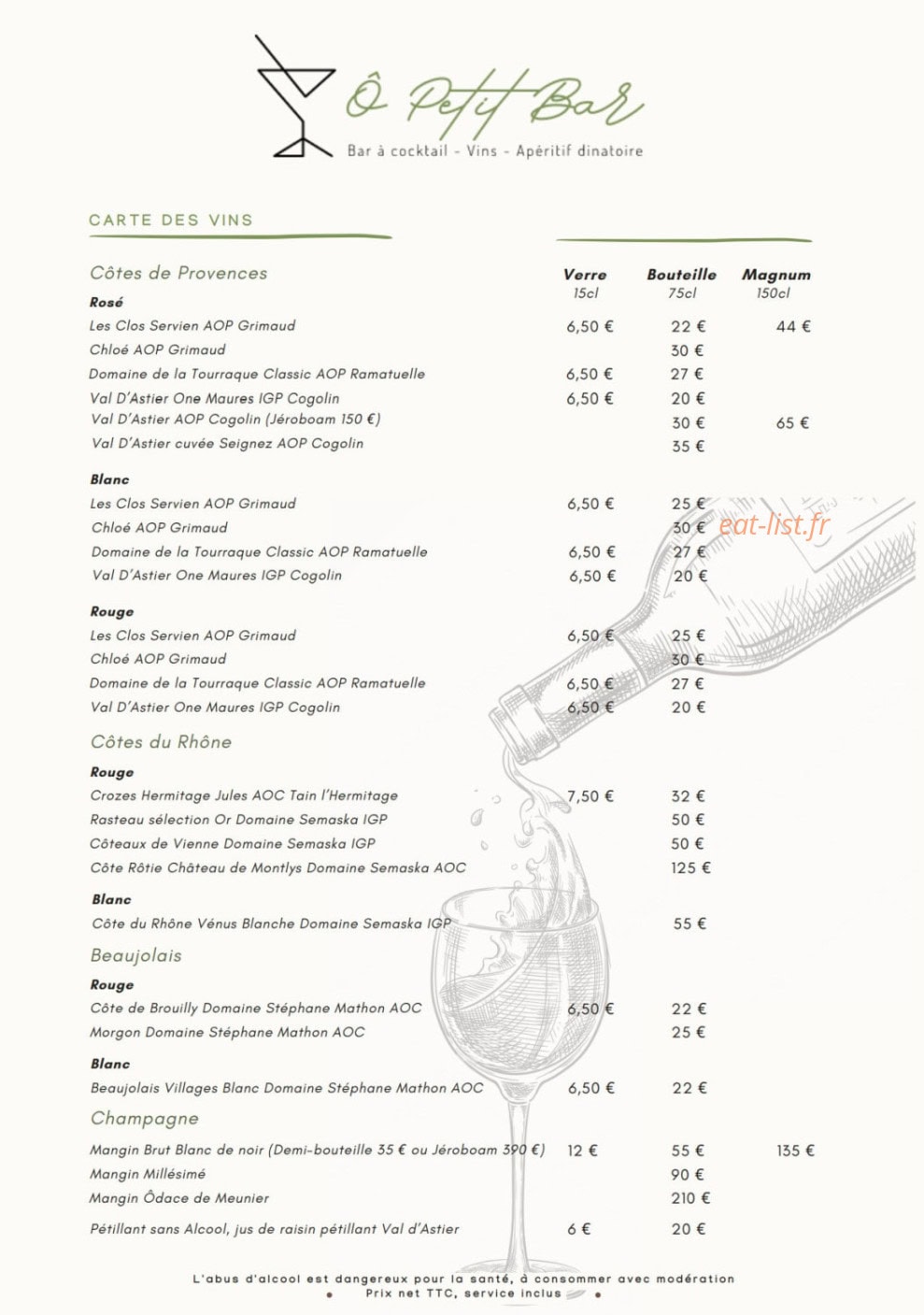 Ô Petit Bar — carte page 4