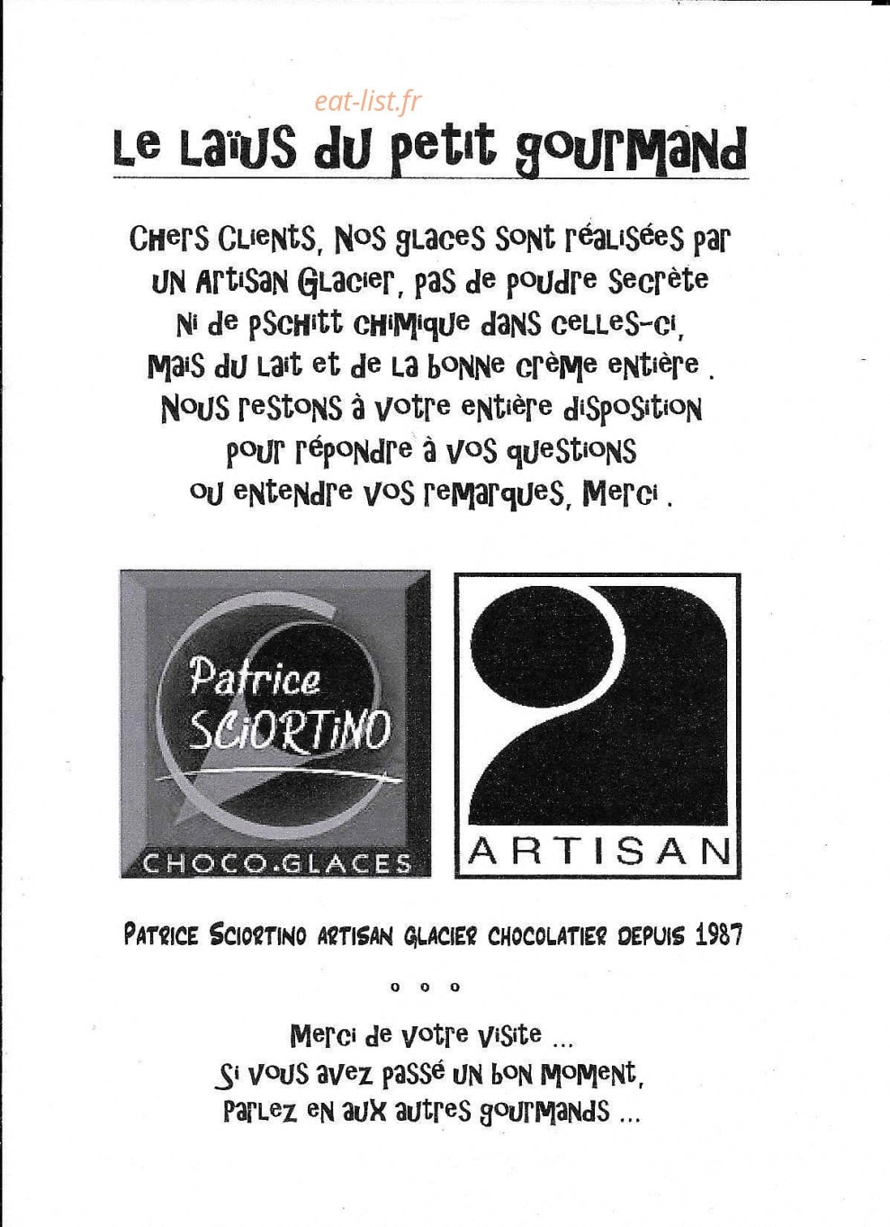 Carte et menu de Au Petit Gourmand à La Londe les Maures — Informations