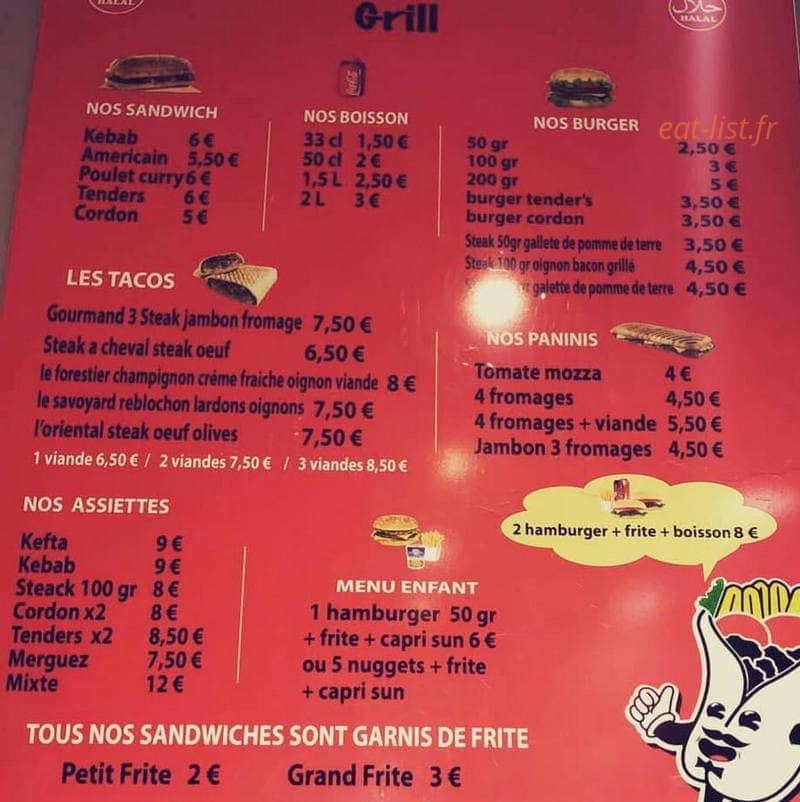 Chez Tonton — carte page 1