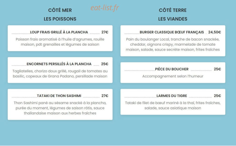 Côté Plage — carte page 3