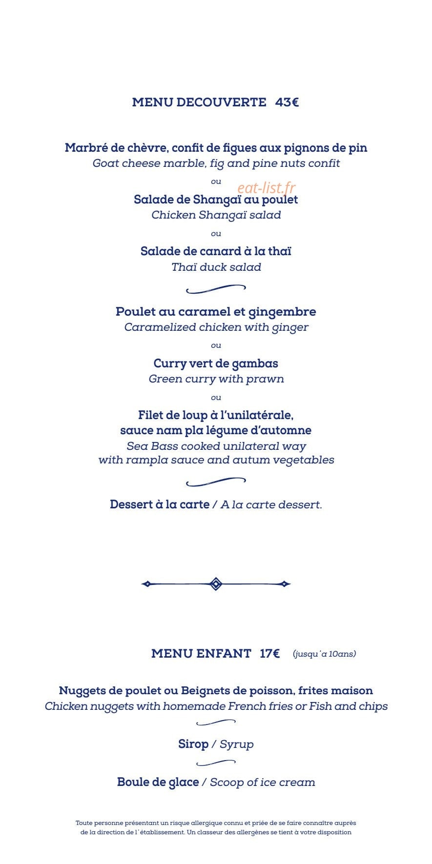 L'Hemingway — carte page 1