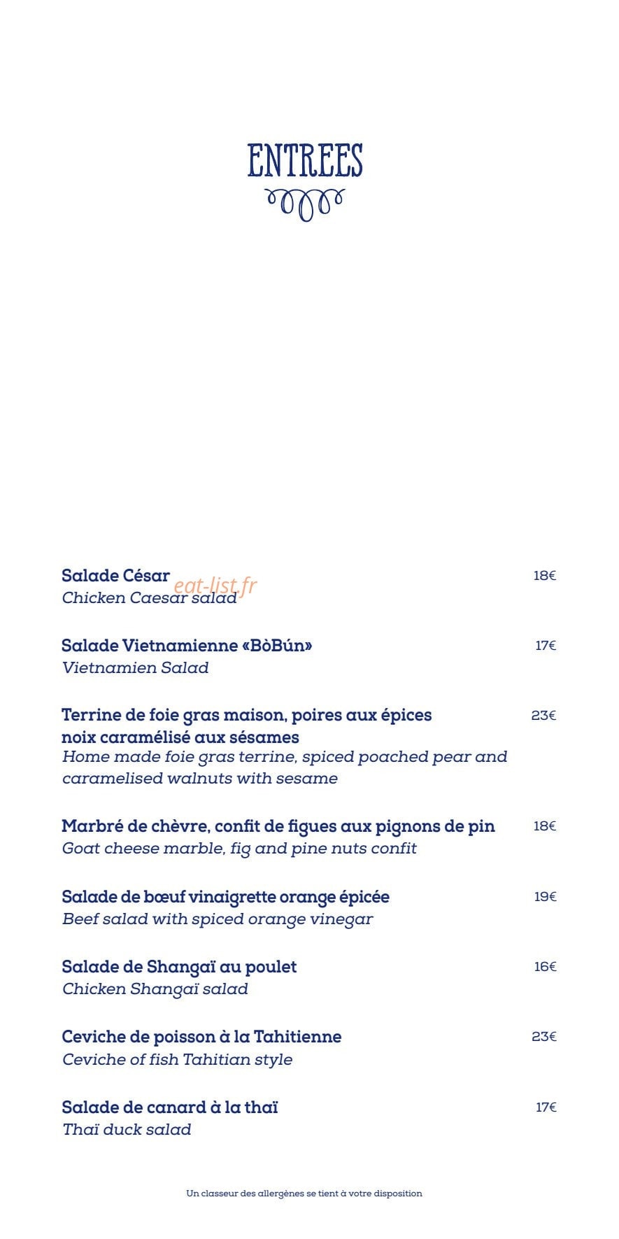 L'Hemingway — carte page 2