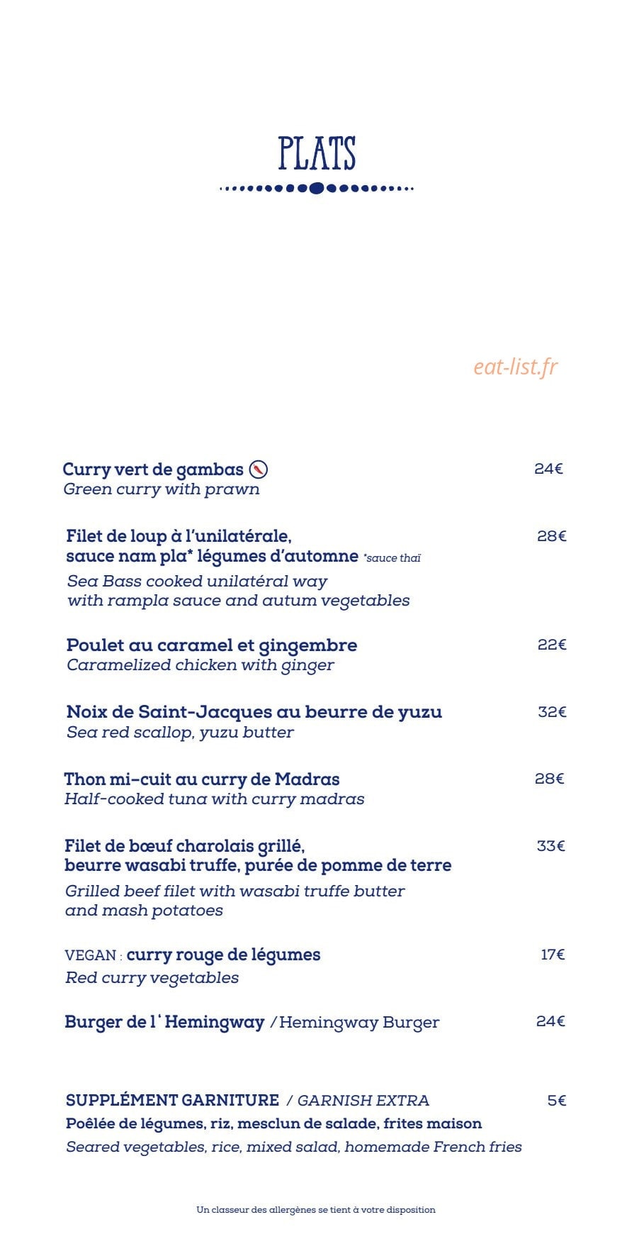 L'Hemingway — carte page 3