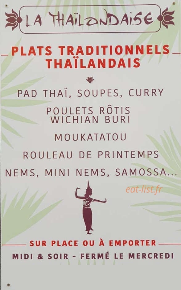 La Thaïlondaise — carte page 1