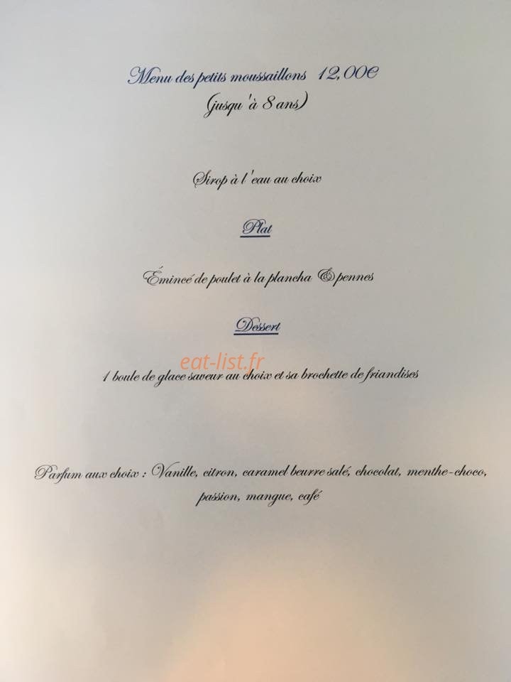 Les Saveurs d'Ange — carte page 6