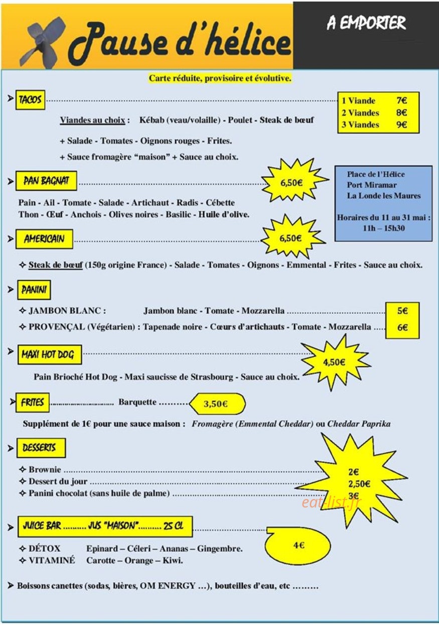 Pause d'Hélice — carte page 1