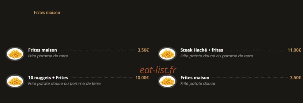 Snack chez Micka — carte page 2