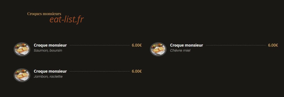 Snack chez Micka — carte page 4