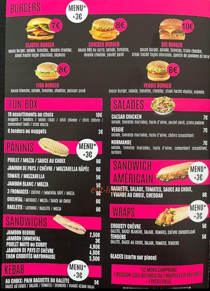 Snack N Box — carte page 2