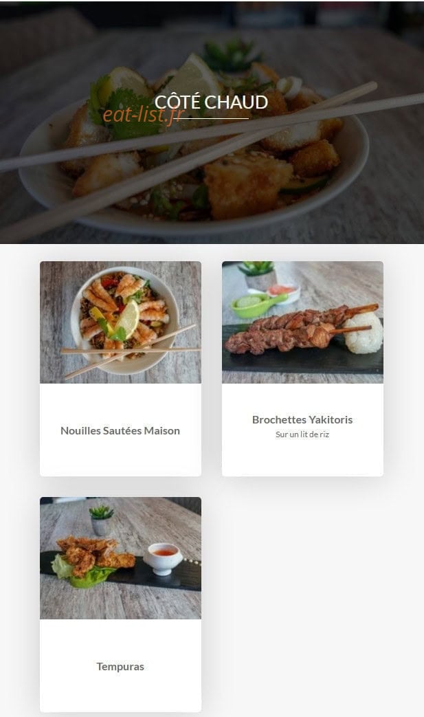 E Sushi — carte page 3