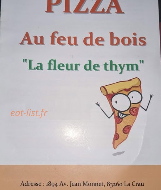 La fleur de thym — carte page 1