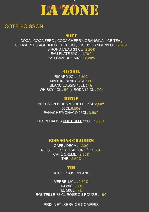 La Zone — carte page 3