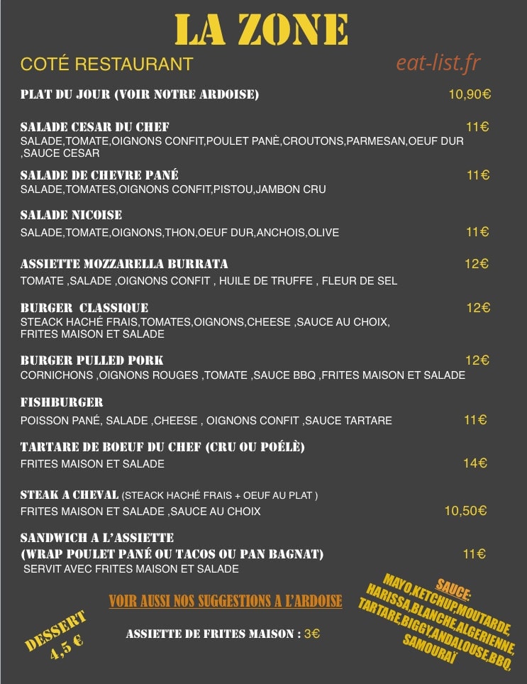 La Zone — carte page 1