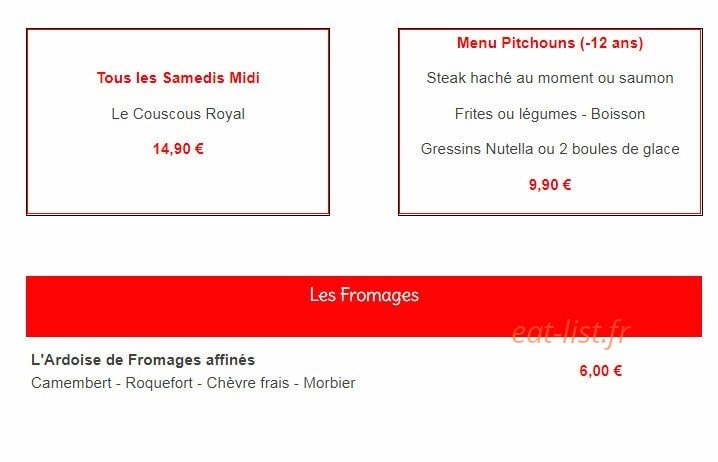 Le Patio — carte page 4