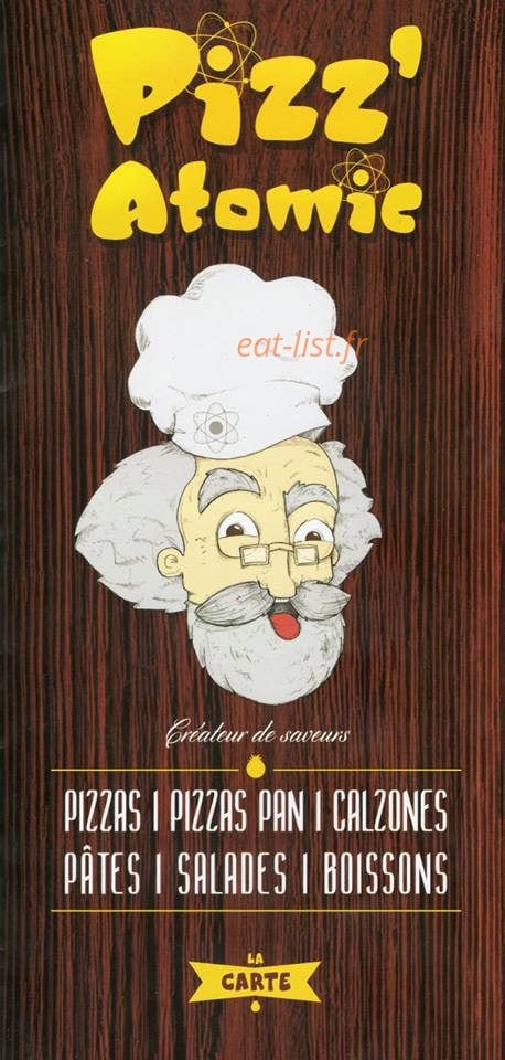 Pizz'Atomic — carte page 1