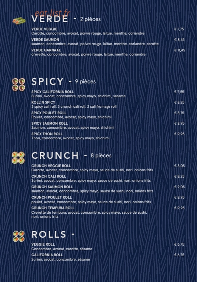 Sushi Daily — carte page 3