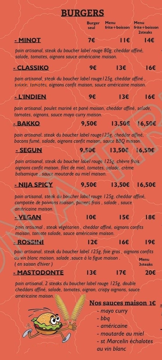 Burgers Twister — carte page 3