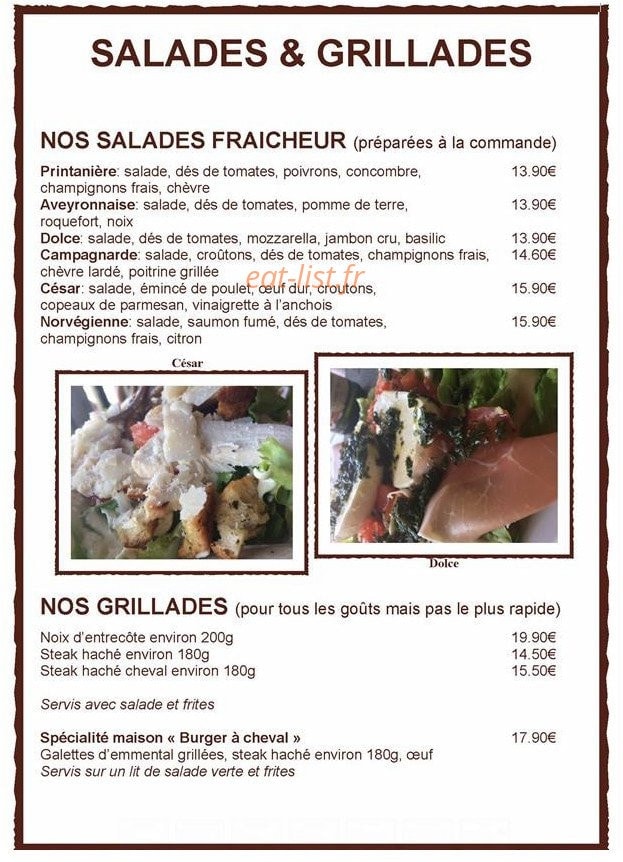 Creperie du Hameau — carte page 2